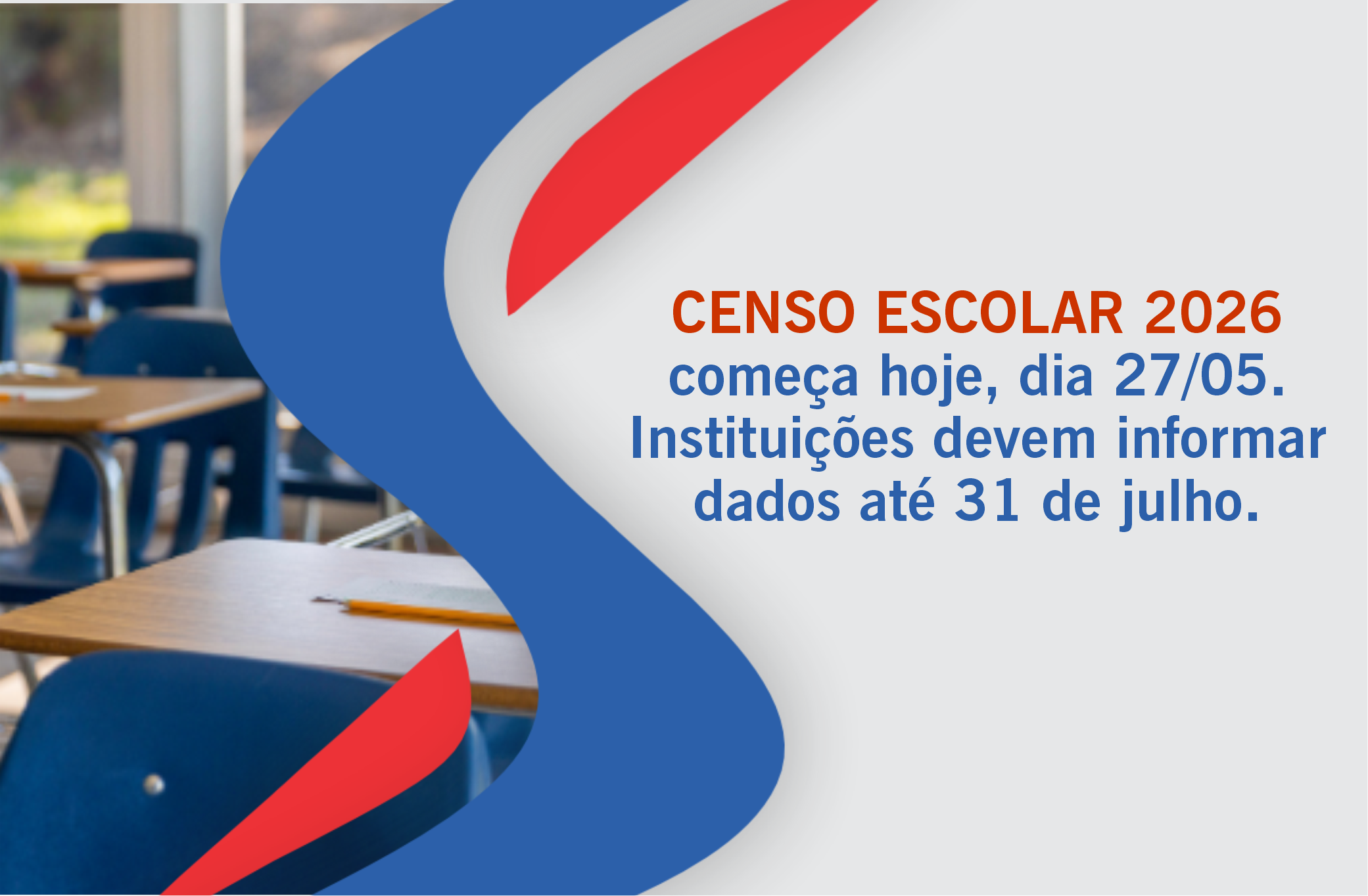 Censo Escolar 2026 começa hoje (27/05): veja o que creches e escolas comunitárias precisam fazer